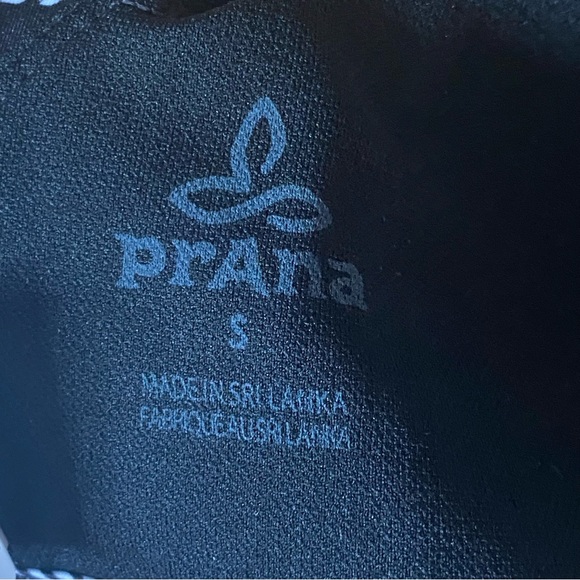 PRANA • NWT! “Regan” High Neck UPF 50+ Bikini Top - Black Springtime - Size S - Picture 12 of 16